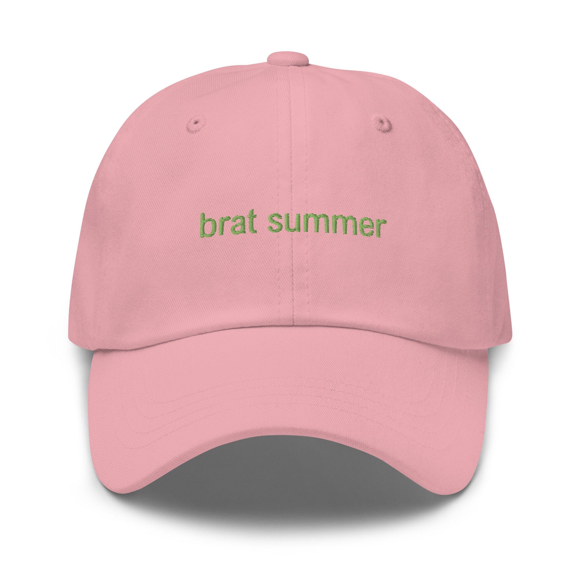 Brat Summer Hat - Multiple colors - Embroidered Minimalist Inverted Design - Low Profile Dad Fit