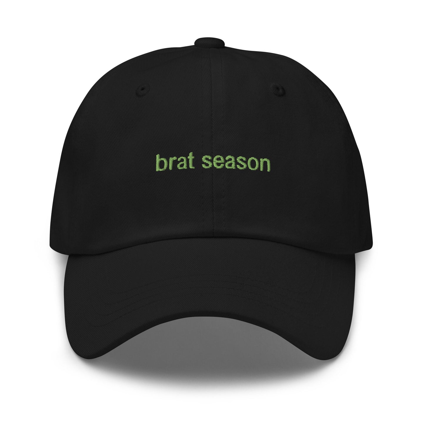 Brat Season Hat - Multiple colors - Embroidered Minimalist Inverted Design - Low Profile Dad Fit