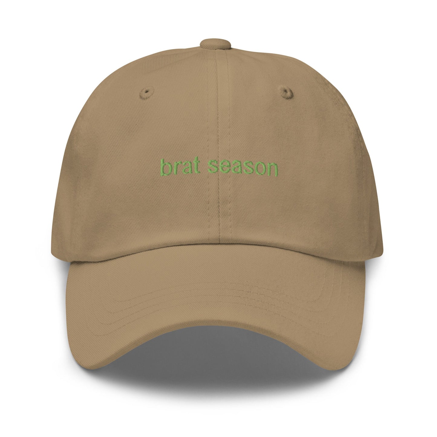 Brat Season Hat - Multiple colors - Embroidered Minimalist Inverted Design - Low Profile Dad Fit