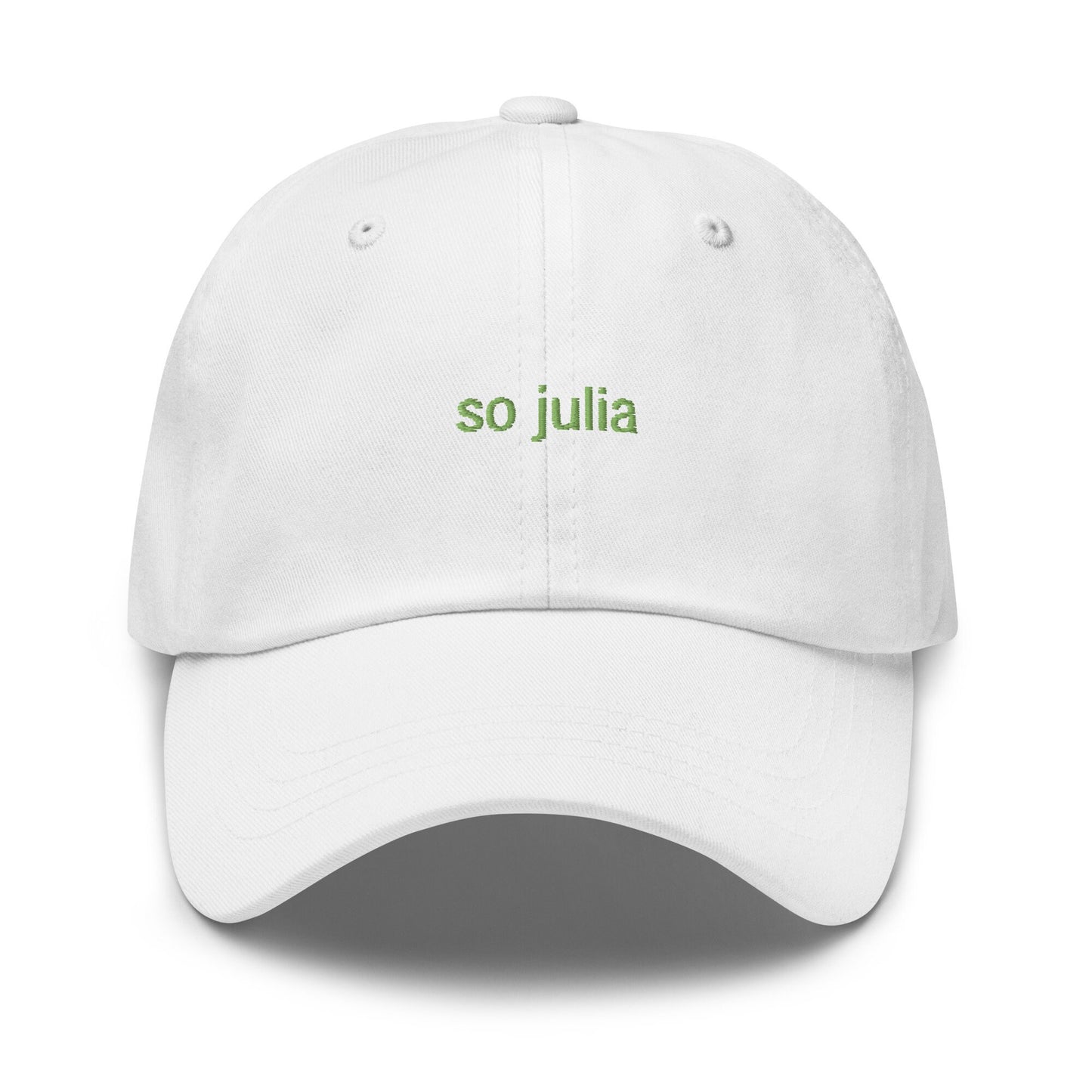 So Julia Hat - Multiple colors - Embroidered Minimalist Inverted Design - Low Profile Dad Fit