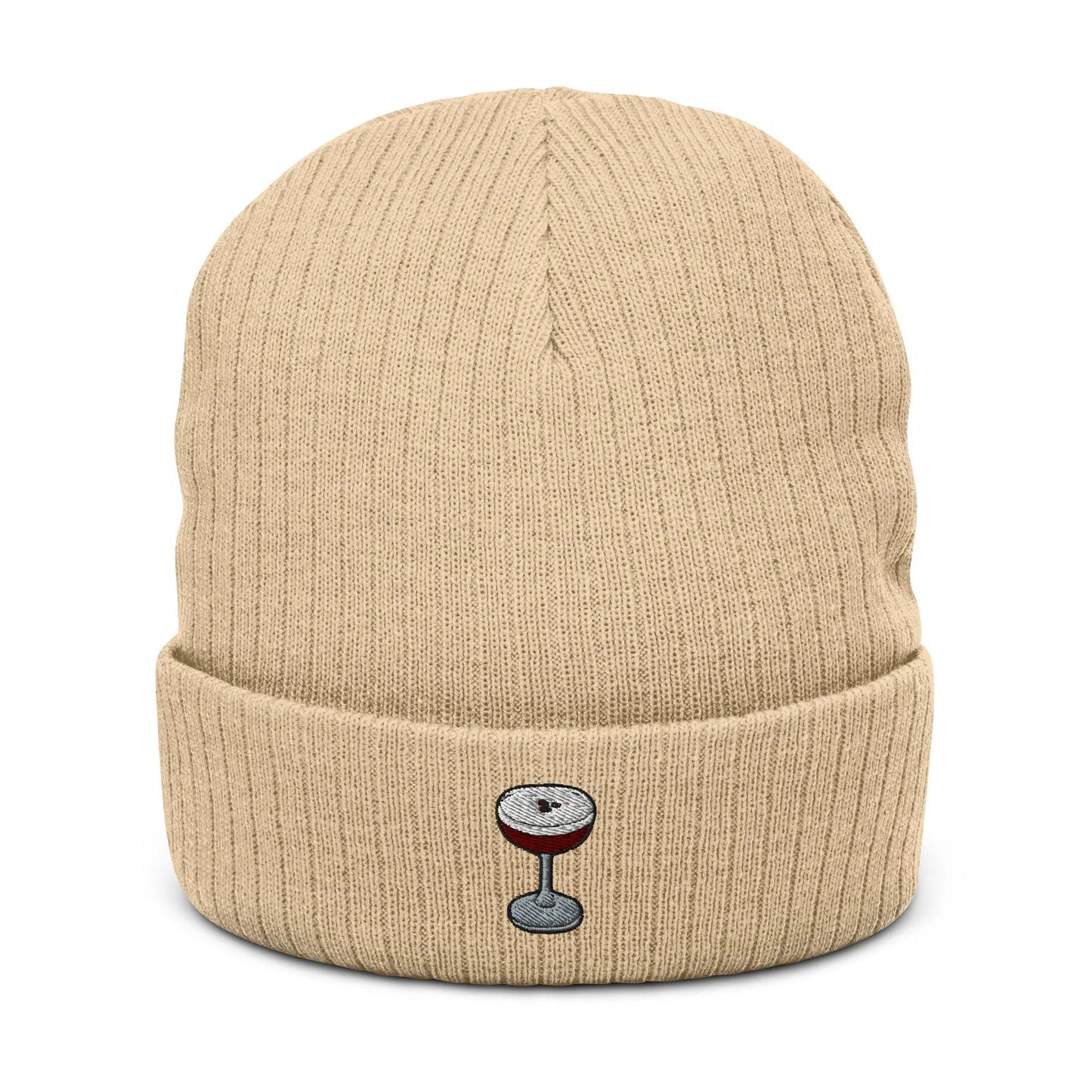 Espresso Martini Beanie - Coffee and Cocktail Lovers - Cotton Embroidered Hat