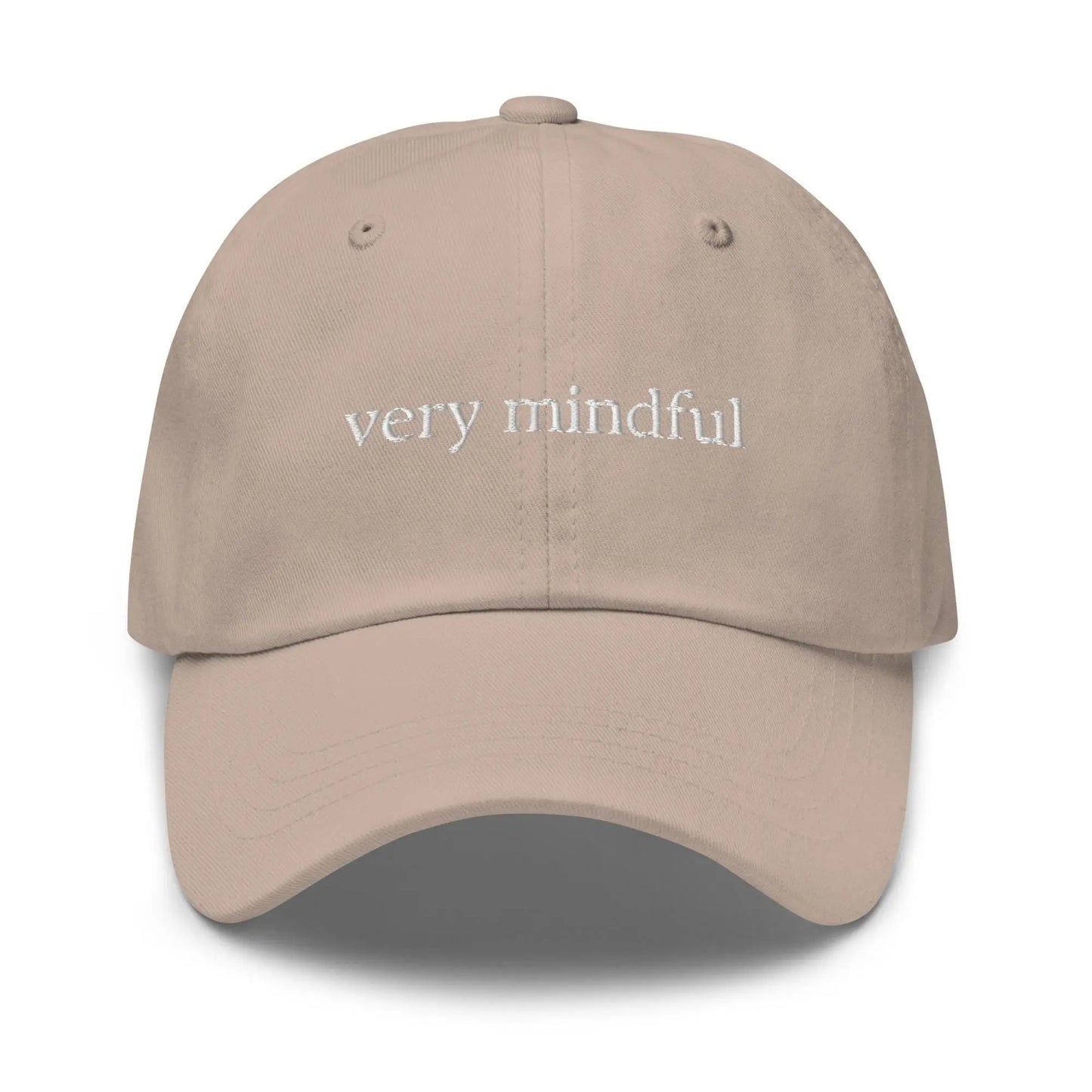 Very Mindful hat - Very Demure, Very Mindful - Cotton Embroidered Minimalism - Bestie Gift - Multiple Colors