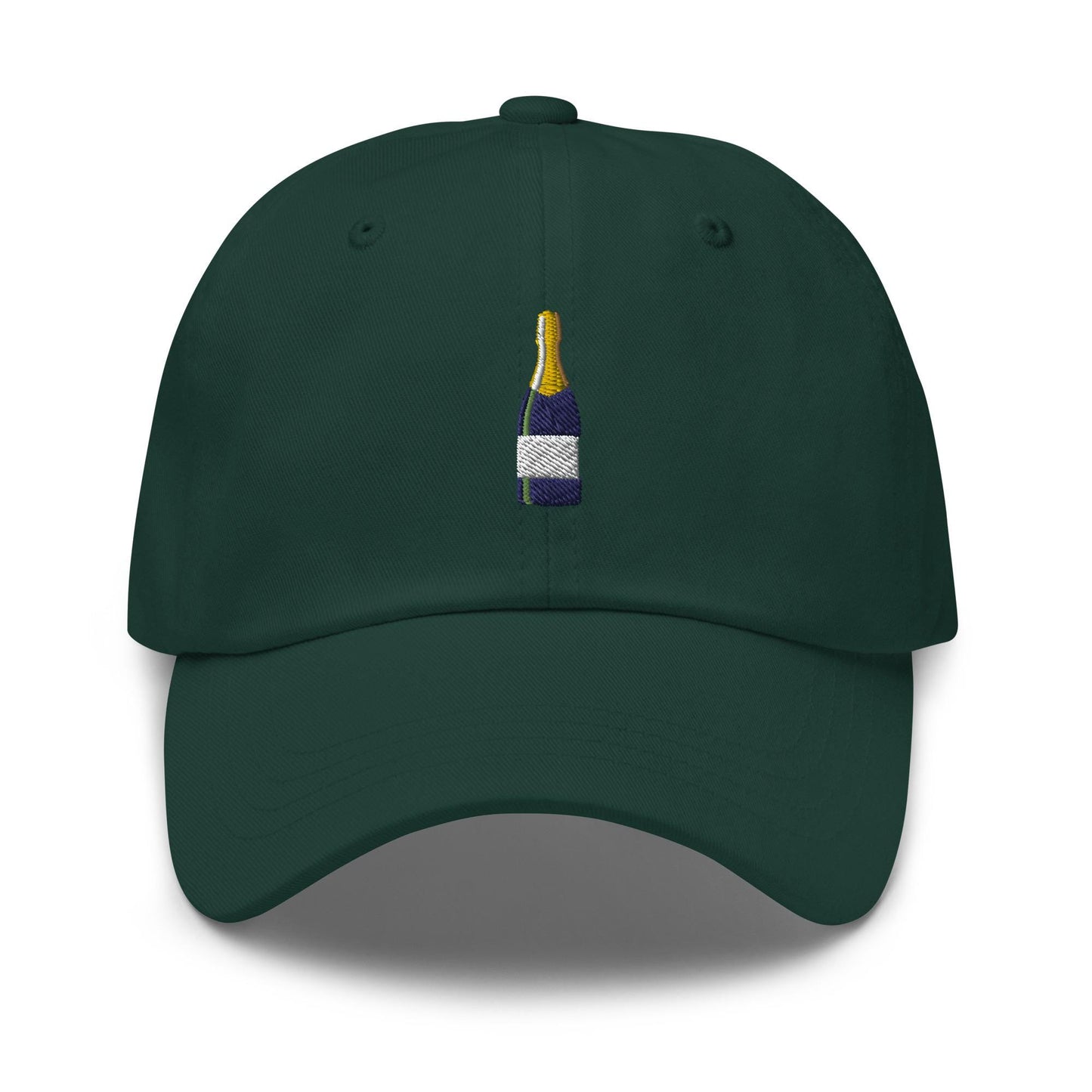 Champagne Hat - Gift for Wine & Bubbly Lovers - Cotton Embroidered - Multiple Colors - Customizable