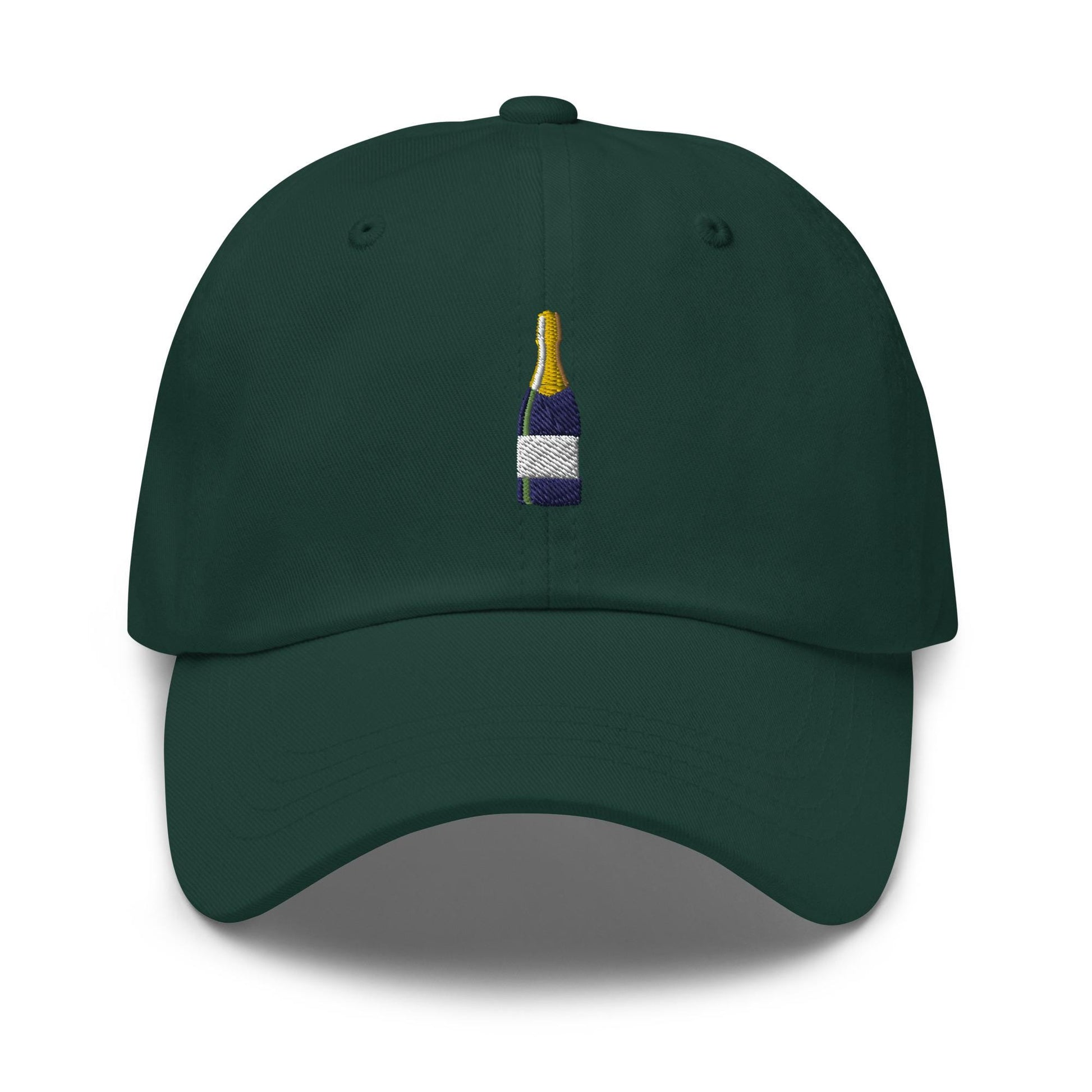Champagne Hat - Gift for Wine & Bubbly Lovers - Cotton Embroidered - Multiple Colors - Customizable