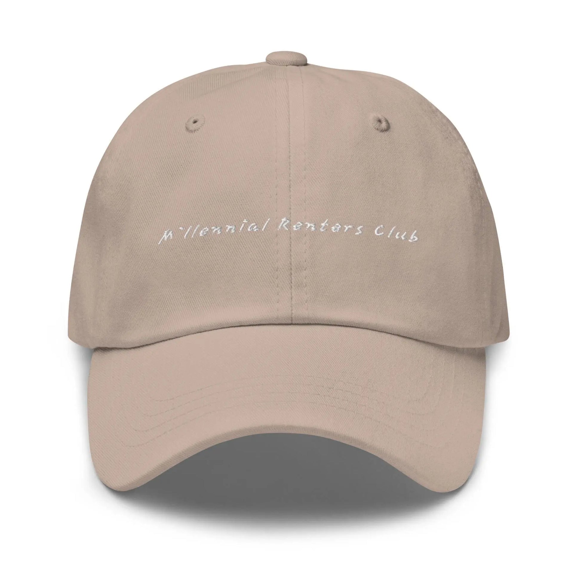 Millennial Renters Hat -Property Ownership is a Joke - Embroidered Cotton Baseball Hat - Multiple Colors