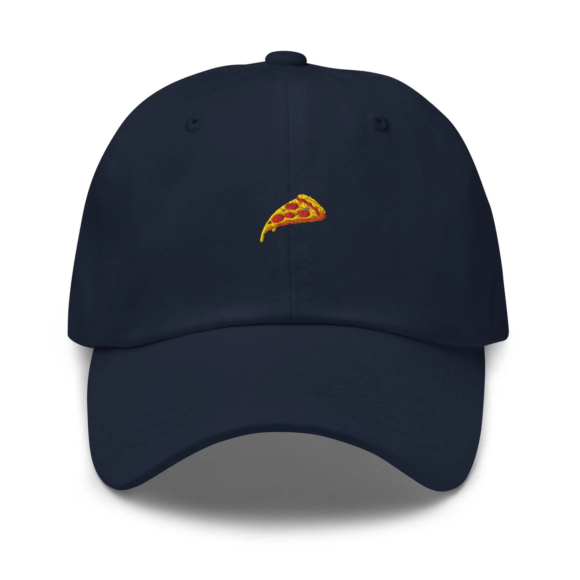 Pizza Hat - Gift for Pepperoni Pizza Lovers - Cotton Embroidered Dad Cap - Multiple Colors