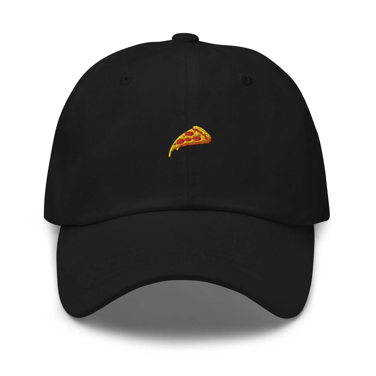 Pizza Hat - Gift for Pepperoni Pizza Lovers - Cotton Embroidered Dad Cap - Multiple Colors