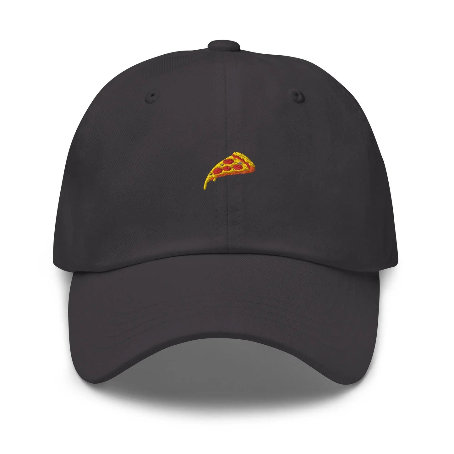 Pizza Hat - Gift for Pepperoni Pizza Lovers - Cotton Embroidered Dad Cap - Multiple Colors