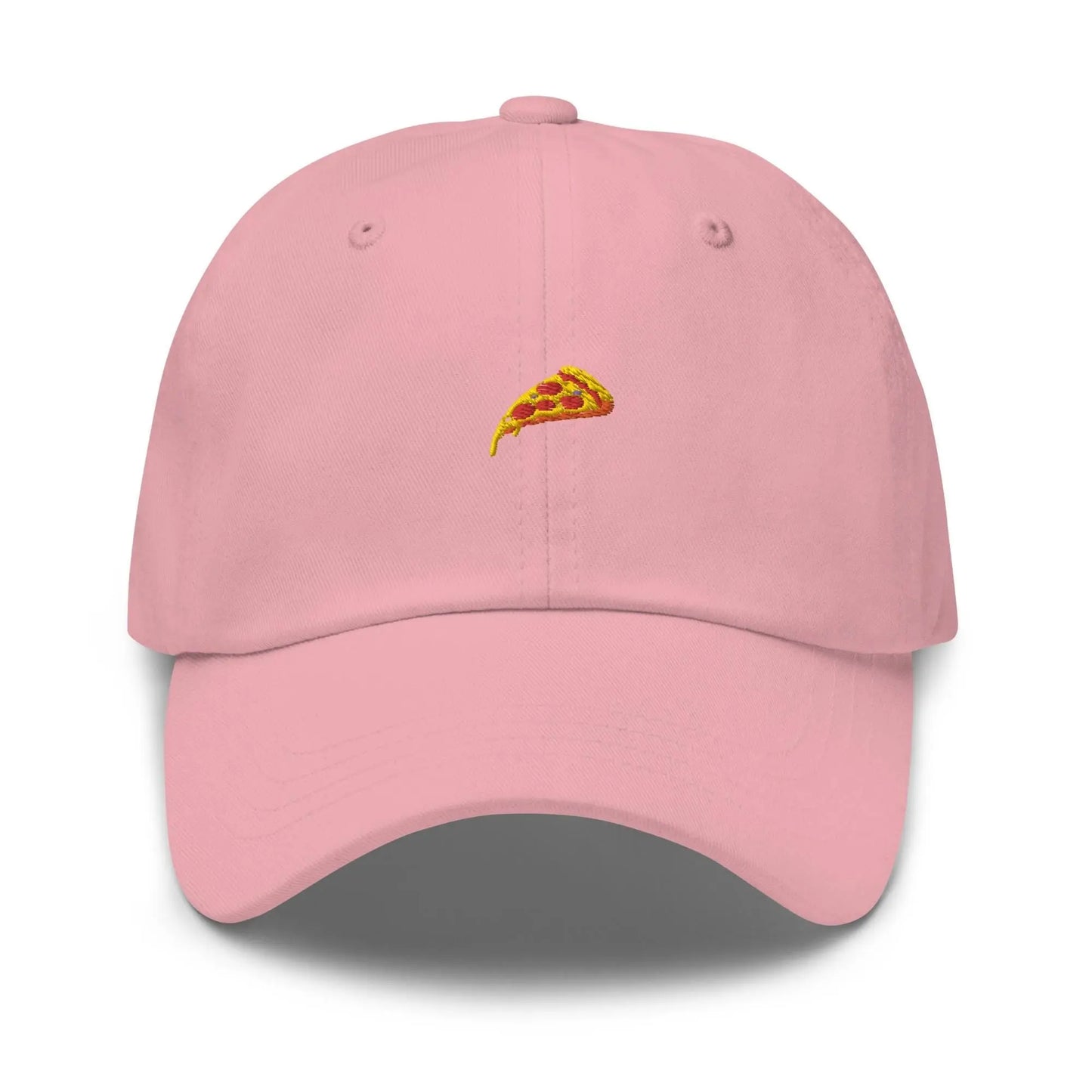 Pizza Hat - Gift for Pepperoni Pizza Lovers - Cotton Embroidered Dad Cap - Multiple Colors