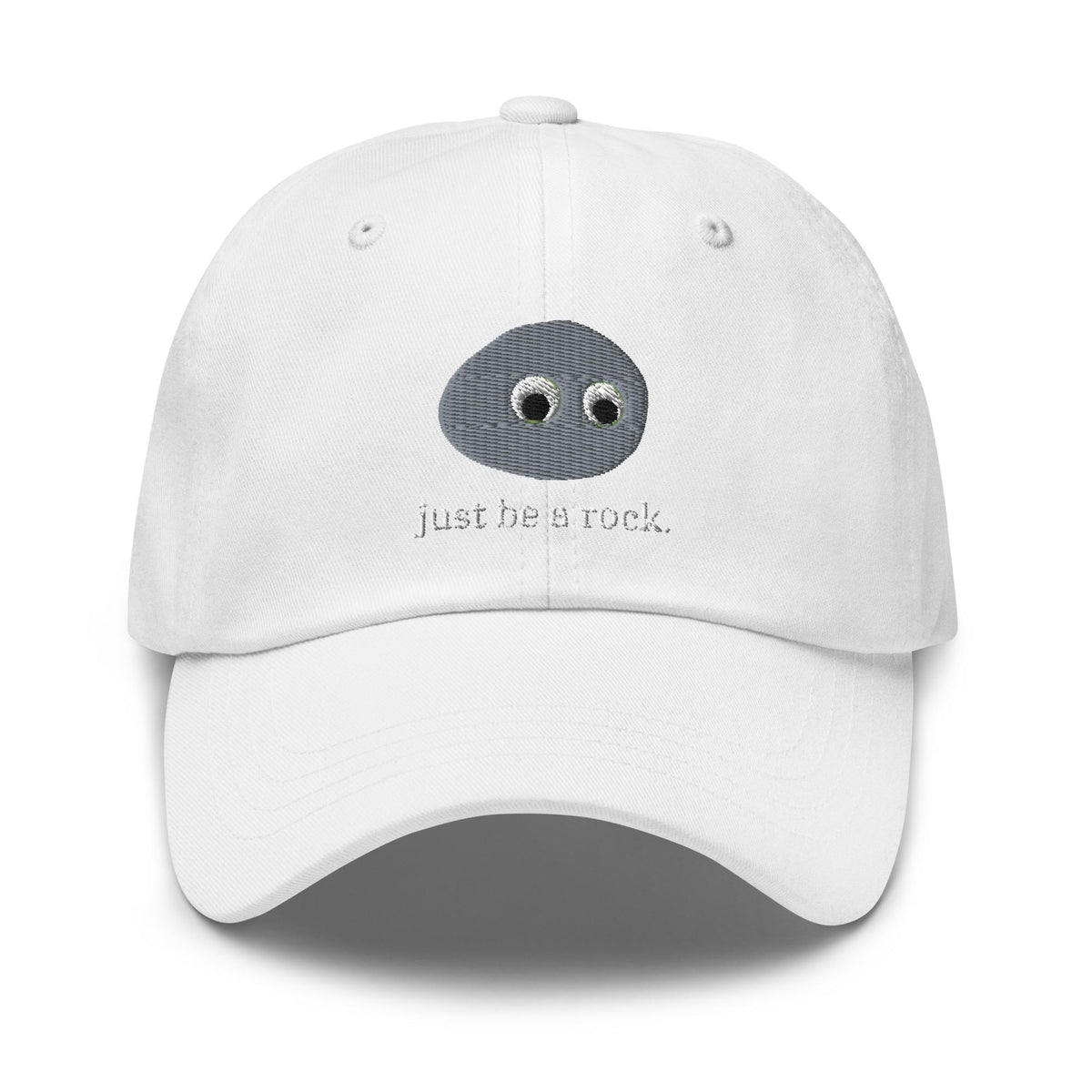 Just Be a Rock Hat - Film Fan Gift - Embroidered Cotton Cap
