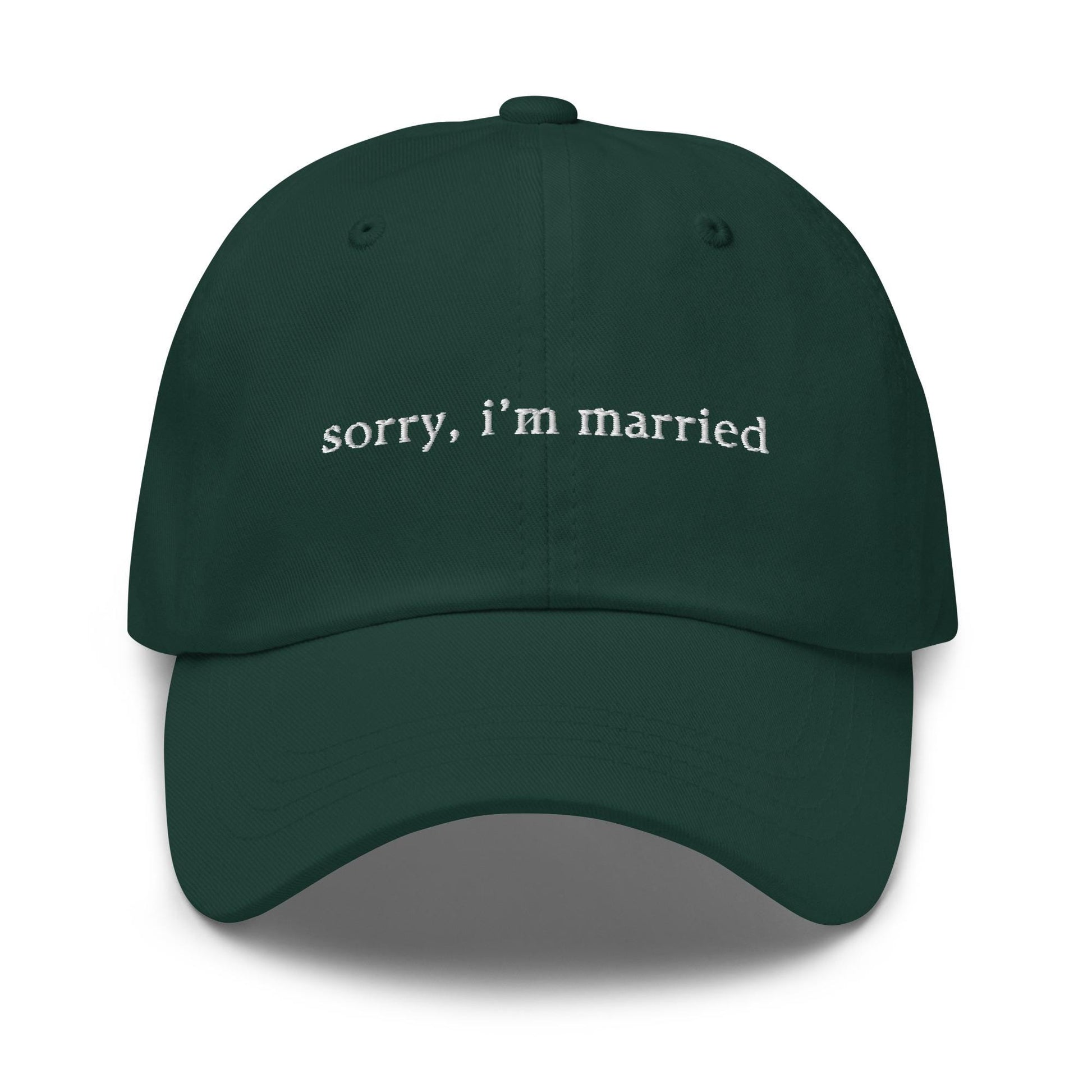 I&#39;m Married Hat - Cotton Embroidered Dad Cap - Multiple Colors