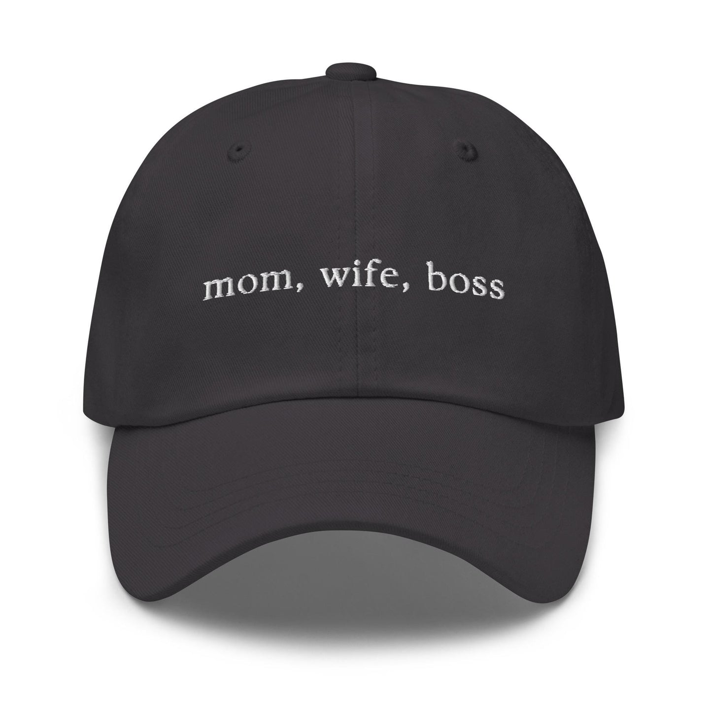 Mom Hat - Funny Gift for the Real Boss -  Multiple Colors - Cotton Embroidered