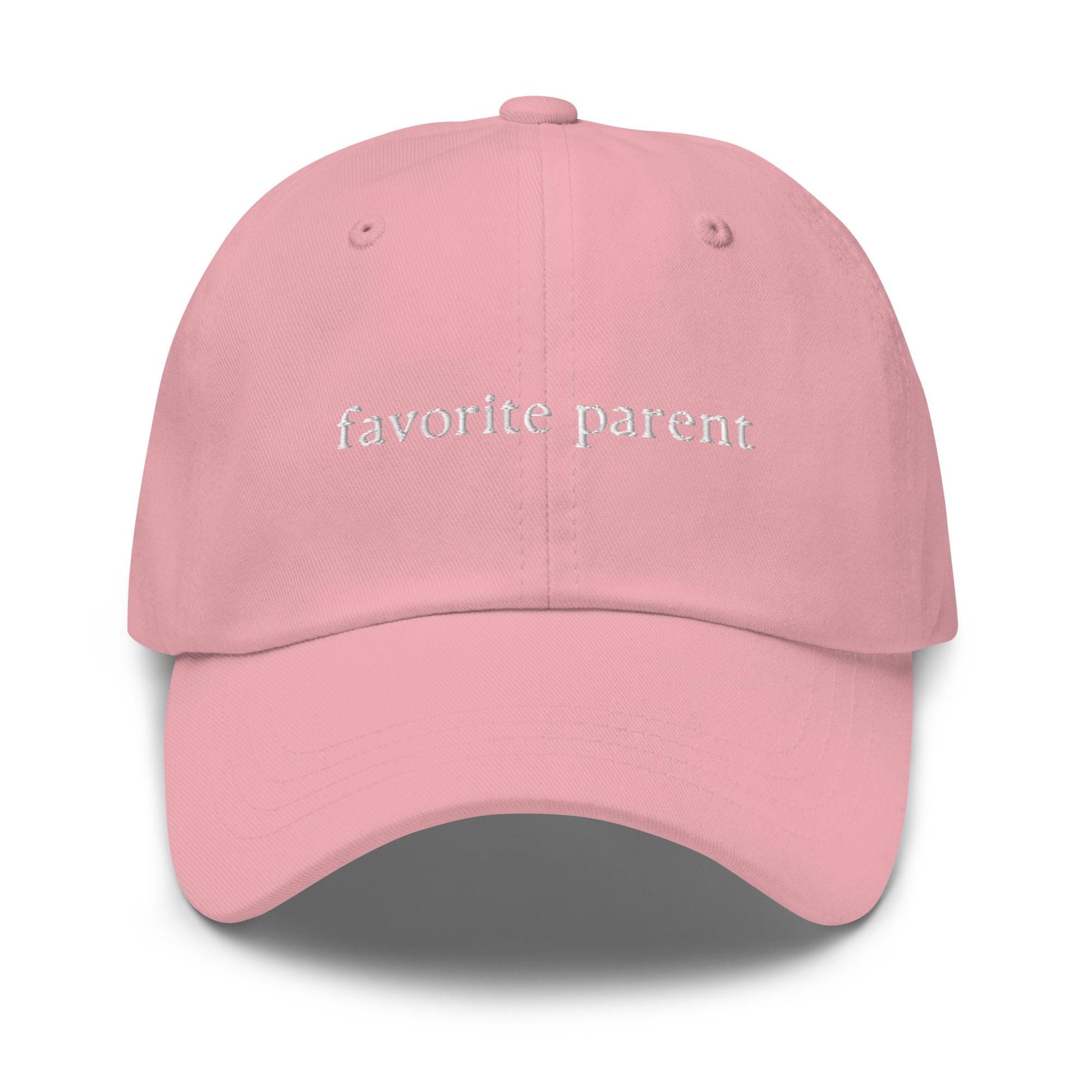 Favorite Parent Hat - Funny Mom or Dad Gift -  Multiple Colors - Cotton Embroidered Cap