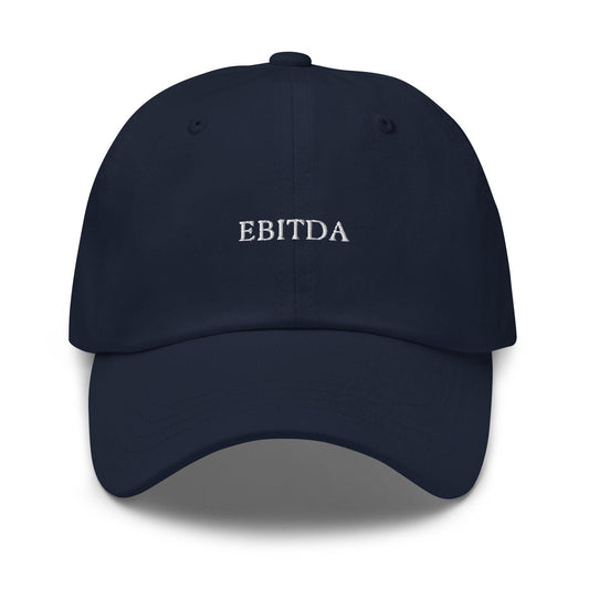 EBITDA Hat - Funny Gift for Finance Bros and Accounting Hoes - Multiple Colors - Cotton Embroidered