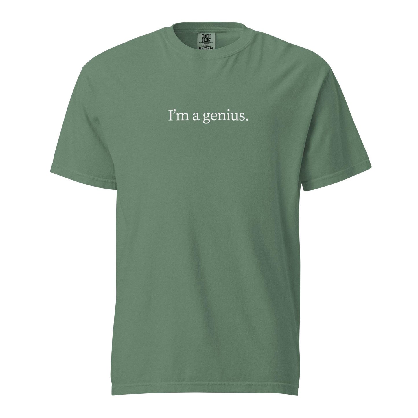 Genius T-Shirt - Funny Smart Ass Gift - heavyweight tee