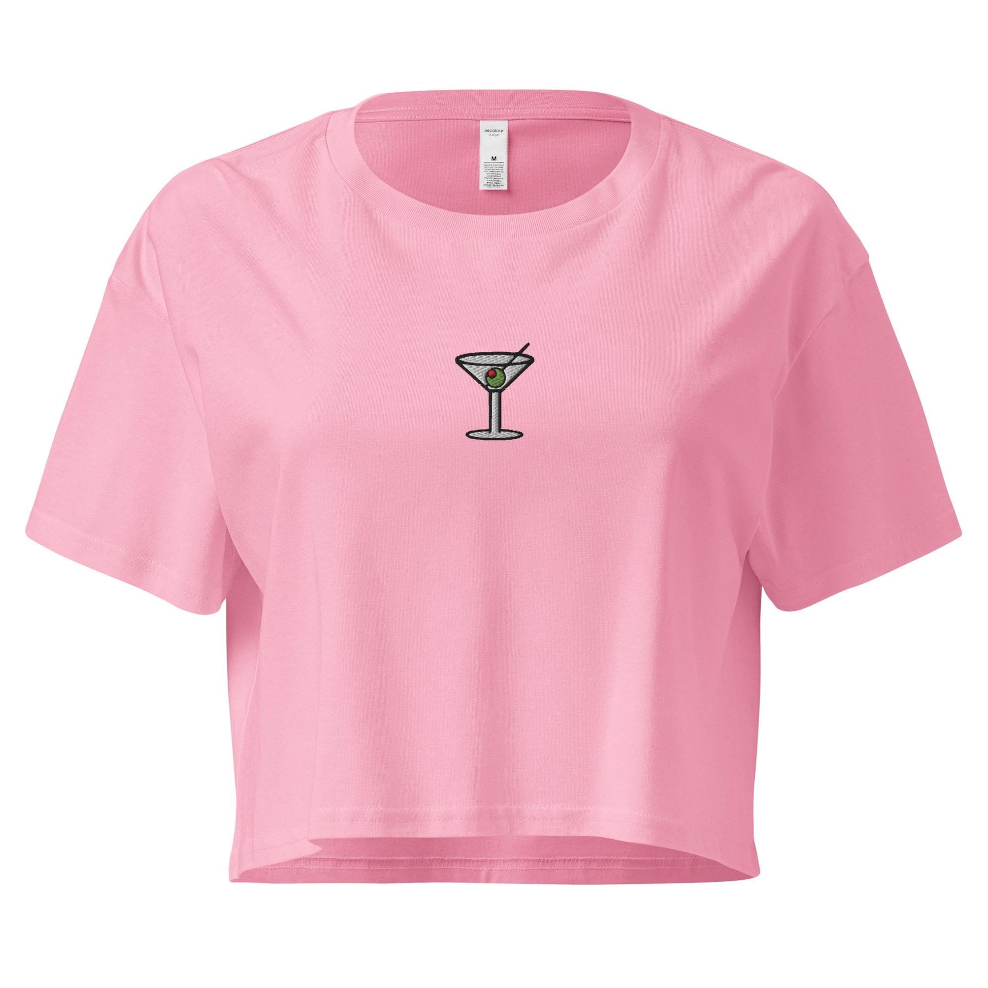 Martini Crop Top - For Vodka and Gin Cocktail Lovers - Baby Fit T Shirt