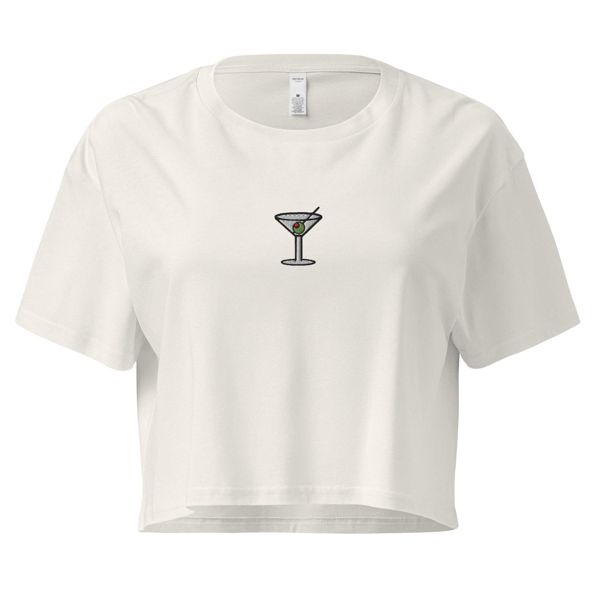 Martini Crop Top - For Vodka and Gin Cocktail Lovers - Baby Fit T Shirt