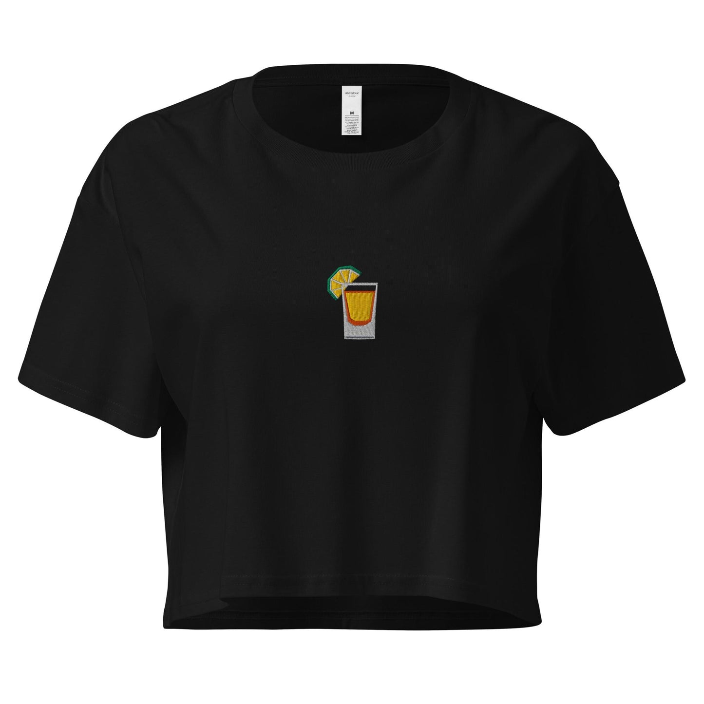 Tequila Shot Crop Top - For Margarita Lovers - Baby Fit T Shirt