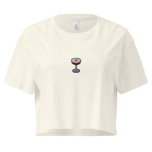 Espresso Martini Crop Top - For Coffee Cocktail Lovers - Baby Fit T Shirt