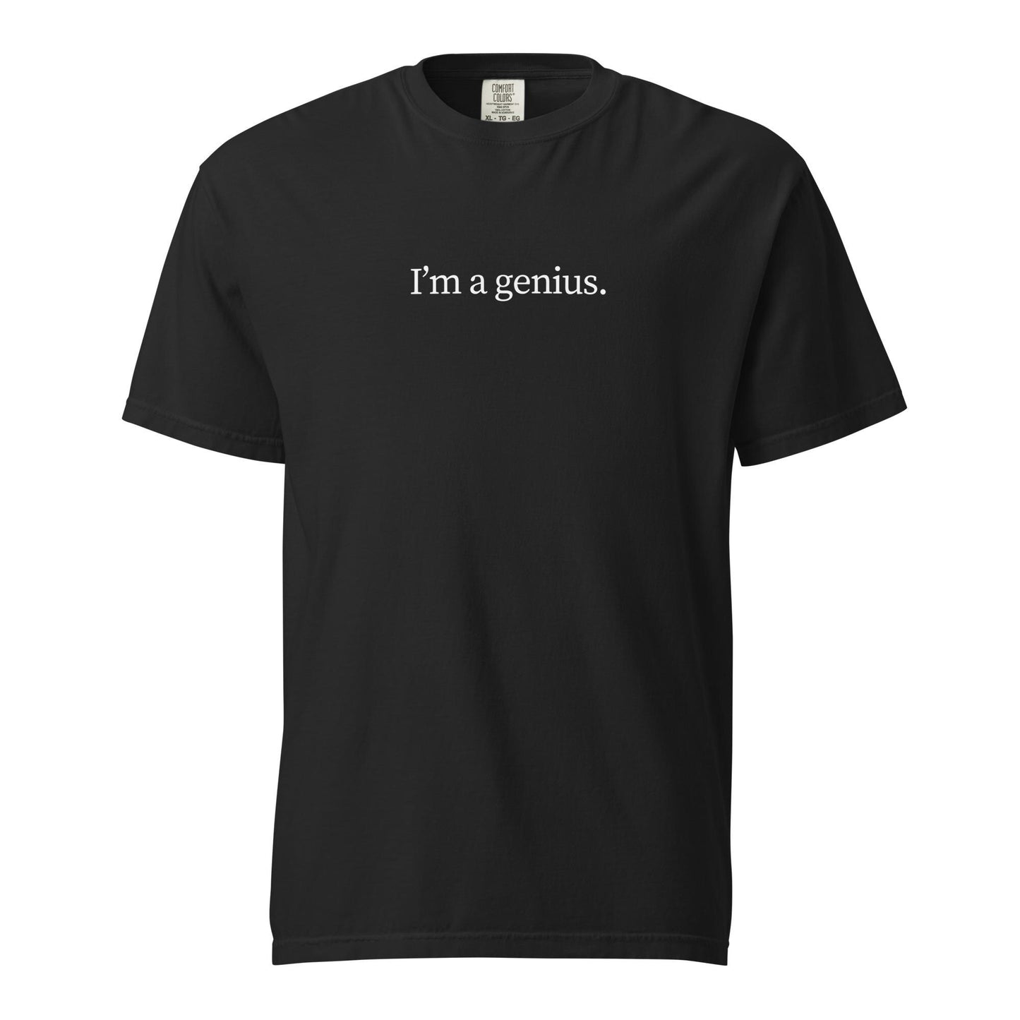 Genius T-Shirt - Funny Smart Ass Gift - heavyweight tee