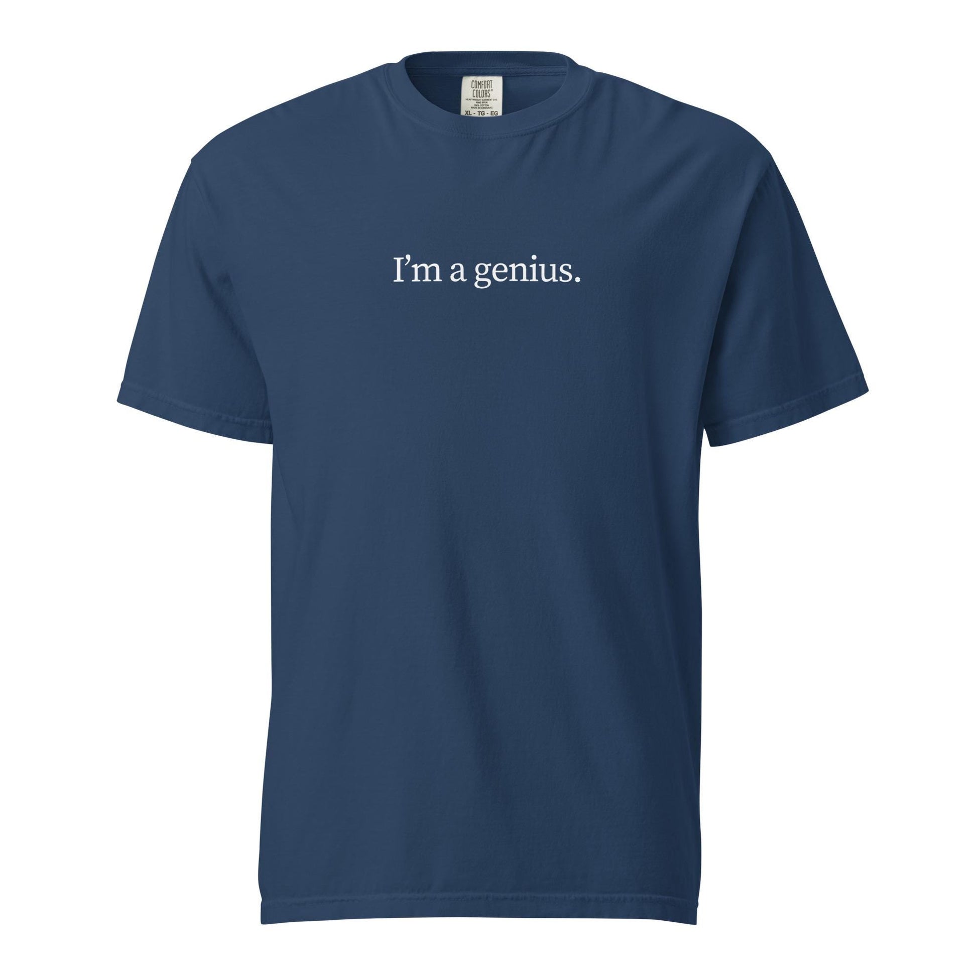 Genius T-Shirt - Funny Smart Ass Gift - heavyweight tee