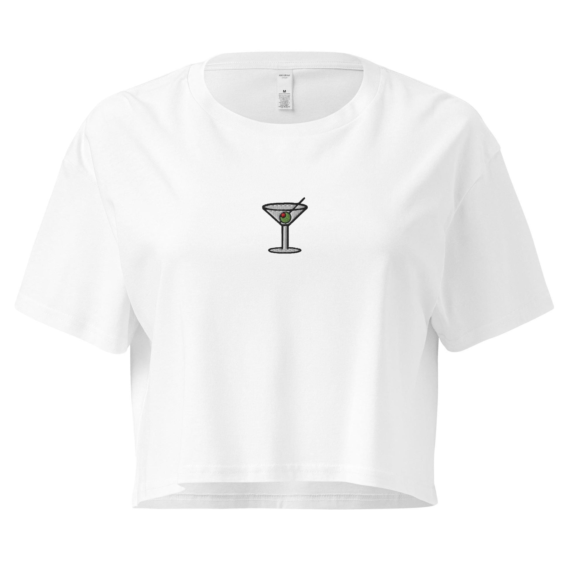 Martini Crop Top - For Vodka and Gin Cocktail Lovers - Baby Fit T Shirt