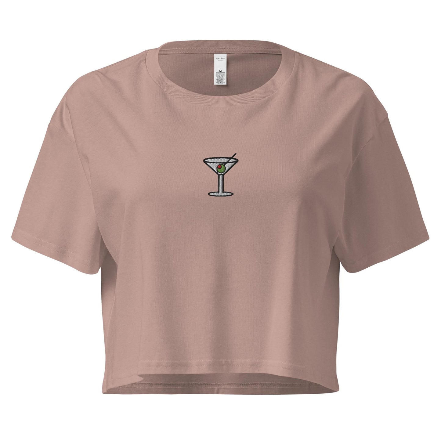 Martini Crop Top - For Vodka and Gin Cocktail Lovers - Baby Fit T Shirt