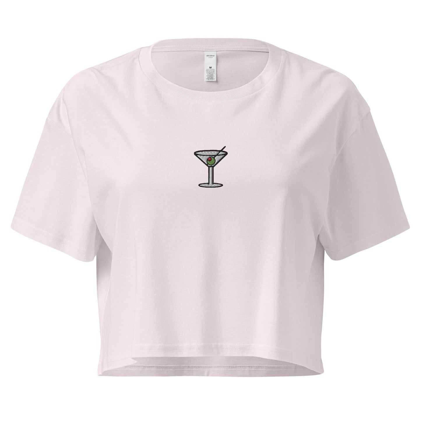 Martini Crop Top - For Vodka and Gin Cocktail Lovers - Baby Fit T Shirt