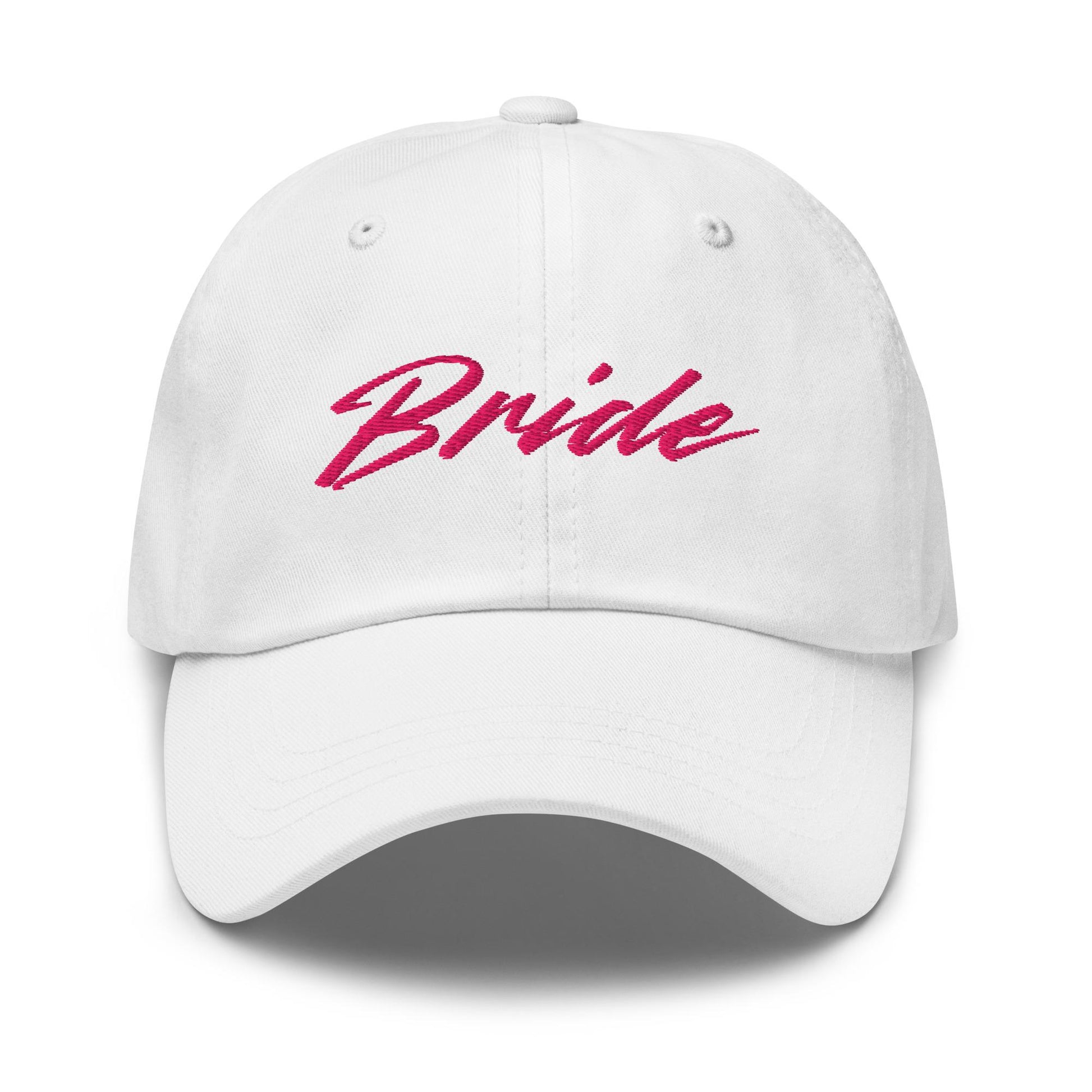 Bride Hat - Bachelorette Party Gift - Embroidered Wedding Cap - Multiple Colors