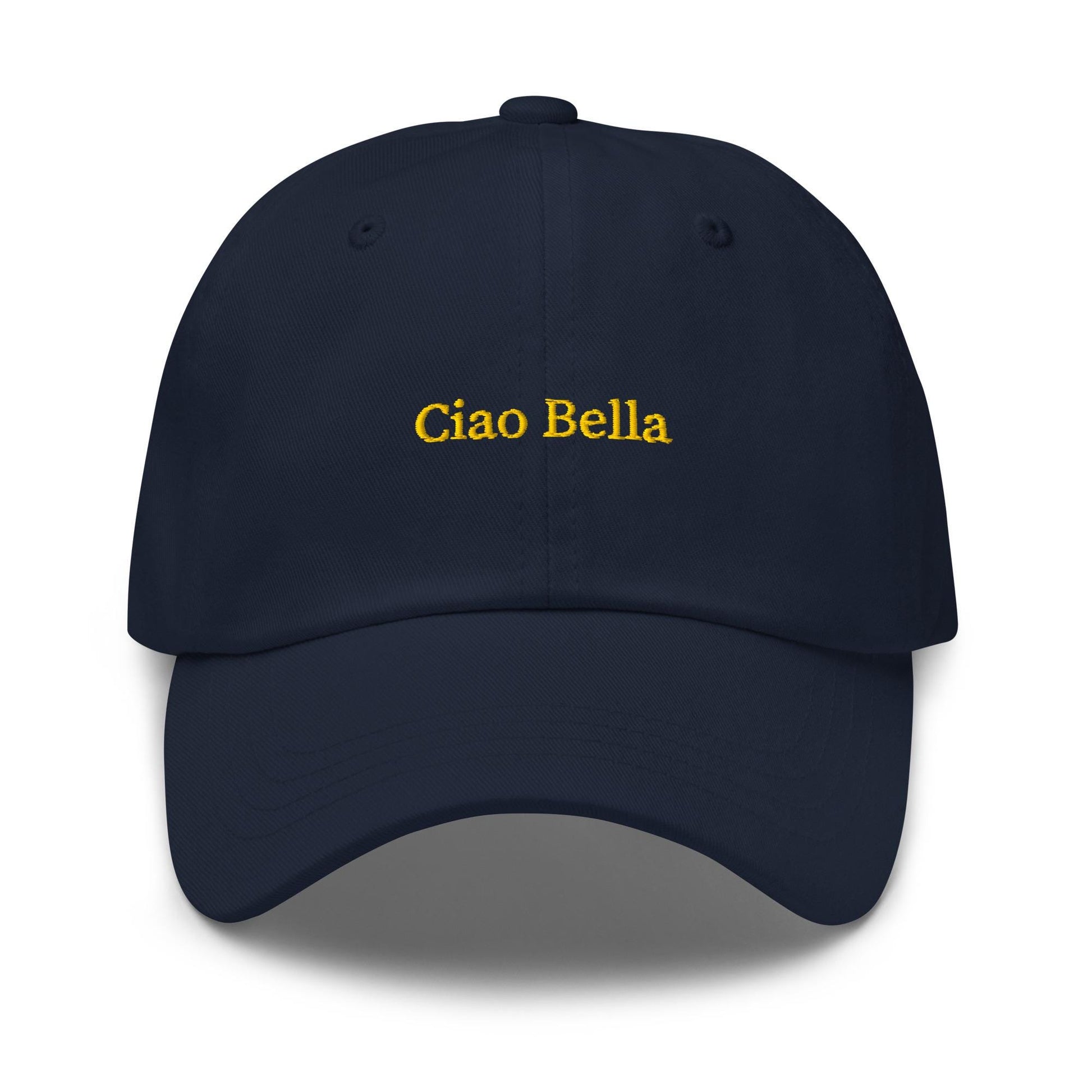 Ciao Bella Hat - Italian Greeting - Embroidered Cotton Cap - Multiple Colors - Customizable