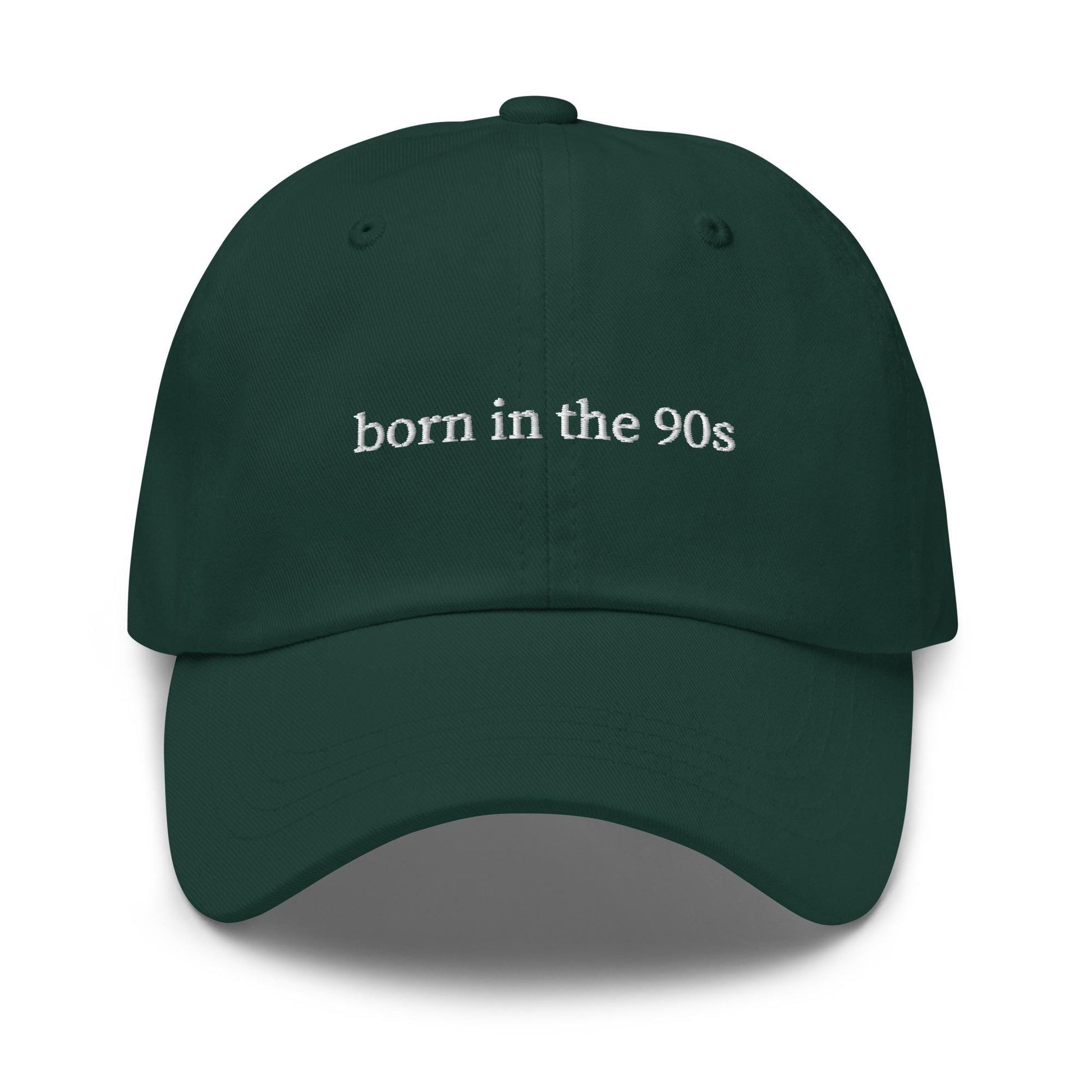 Born in the 90s Hat - Nostalgic Millennial Cap - Retro 90s Gift - Embroidered Cotton - Multiple Colors