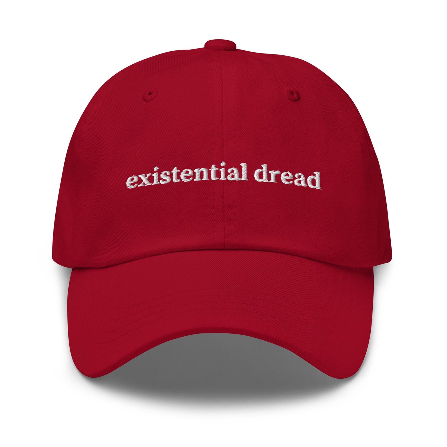 Existential Dread Dad Hat - Embroidered Philosophical Humor - Thoughtful Gift