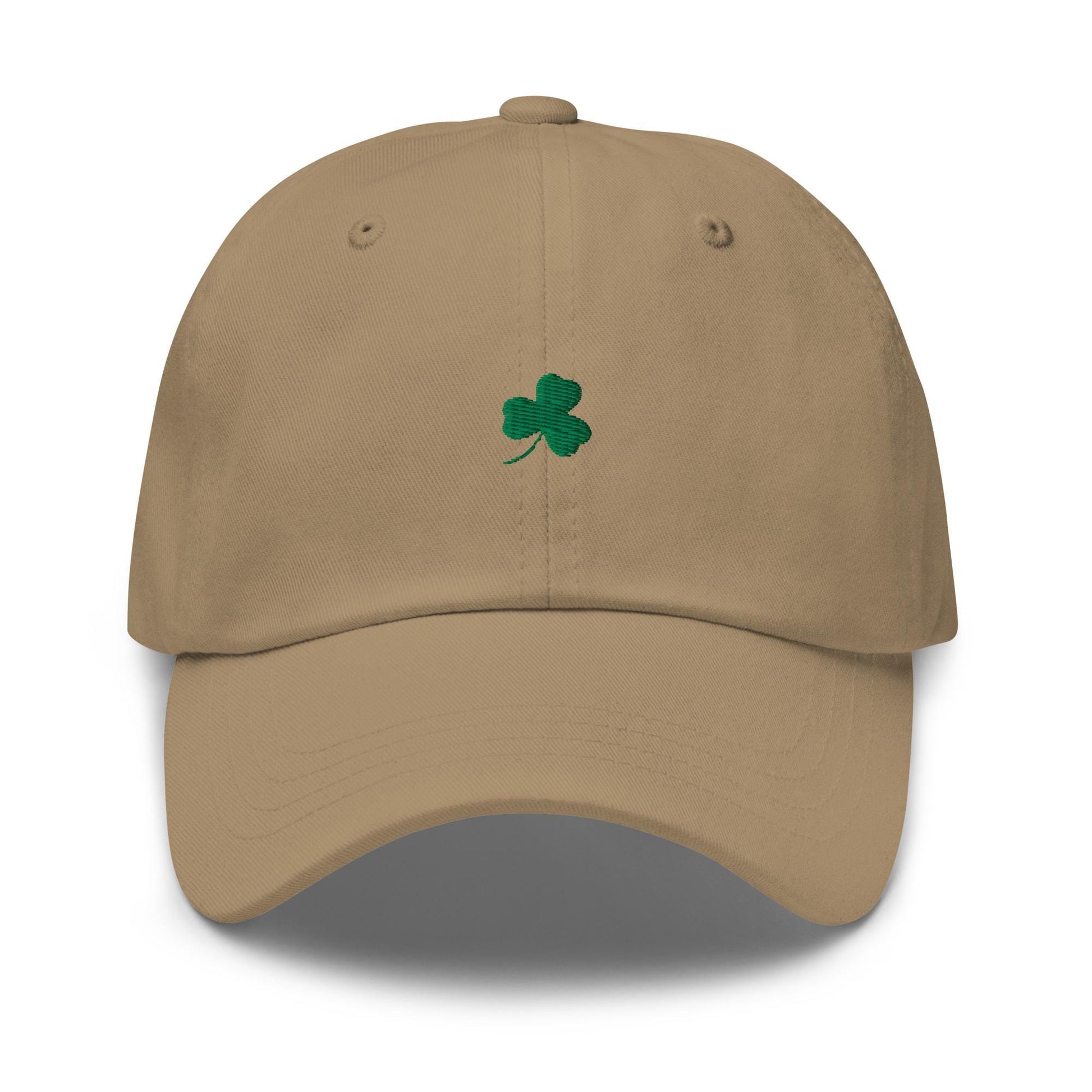 Minimalist Shamrock Dad Hat - Subtle St. Patrick's Day Cap - Simple Irish Clover