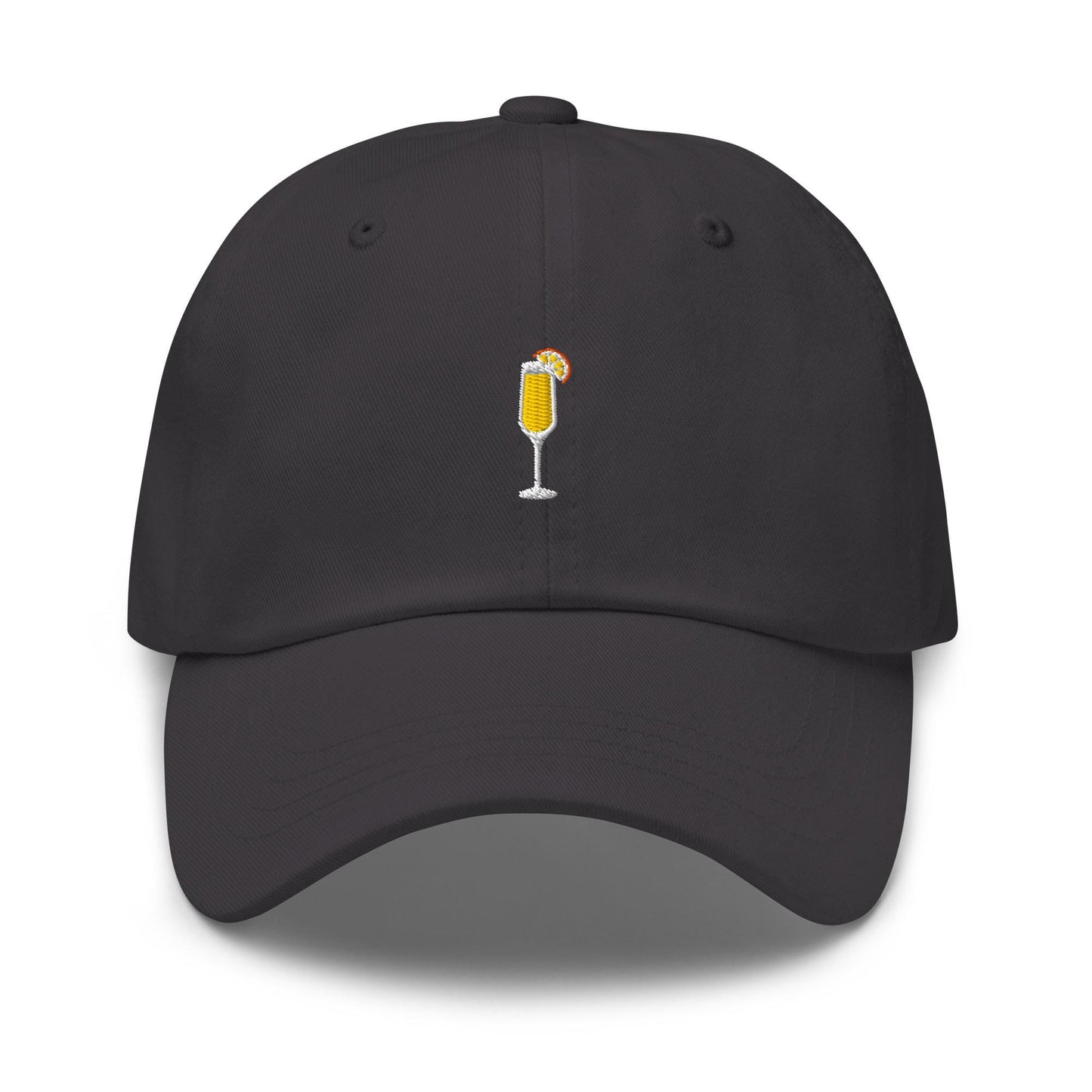 Mimosa Hat - Small Embroidered Brunch Drink Icon - Multiple Color Options - Funny Bachelorette Gift - Aesthetic Cocktail Cap