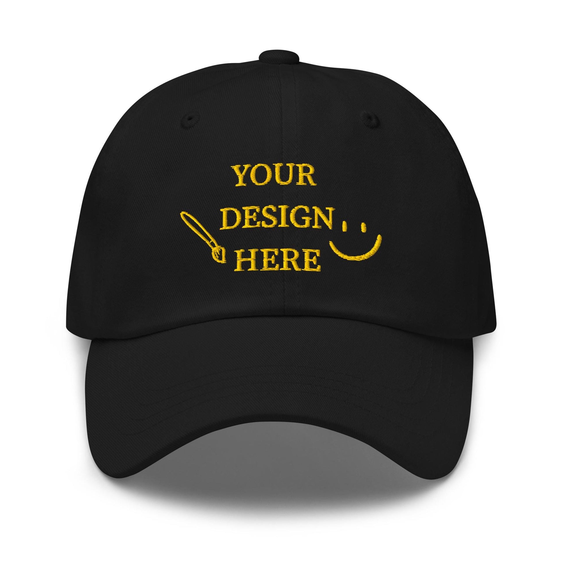 Custom Embroidery Dad Hat - Personalized Logo, Design, or Text - Customizable Cotton Hat with Stitch Detail
