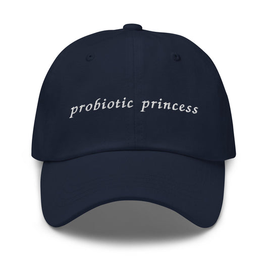 Probiotic Princess Hat - Embroidered Gut Health Girl Gift - Funny Wellness Cap - Custom Cotton Dad Hat