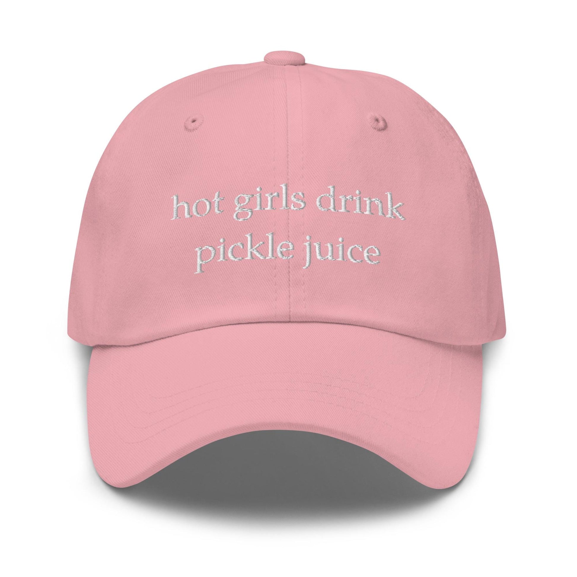 Hot Girls Drink Pickle Juice Hat - Embroidered Snackcore Cap - Funny Brine Girl Gift - Pickle Aesthetic Style