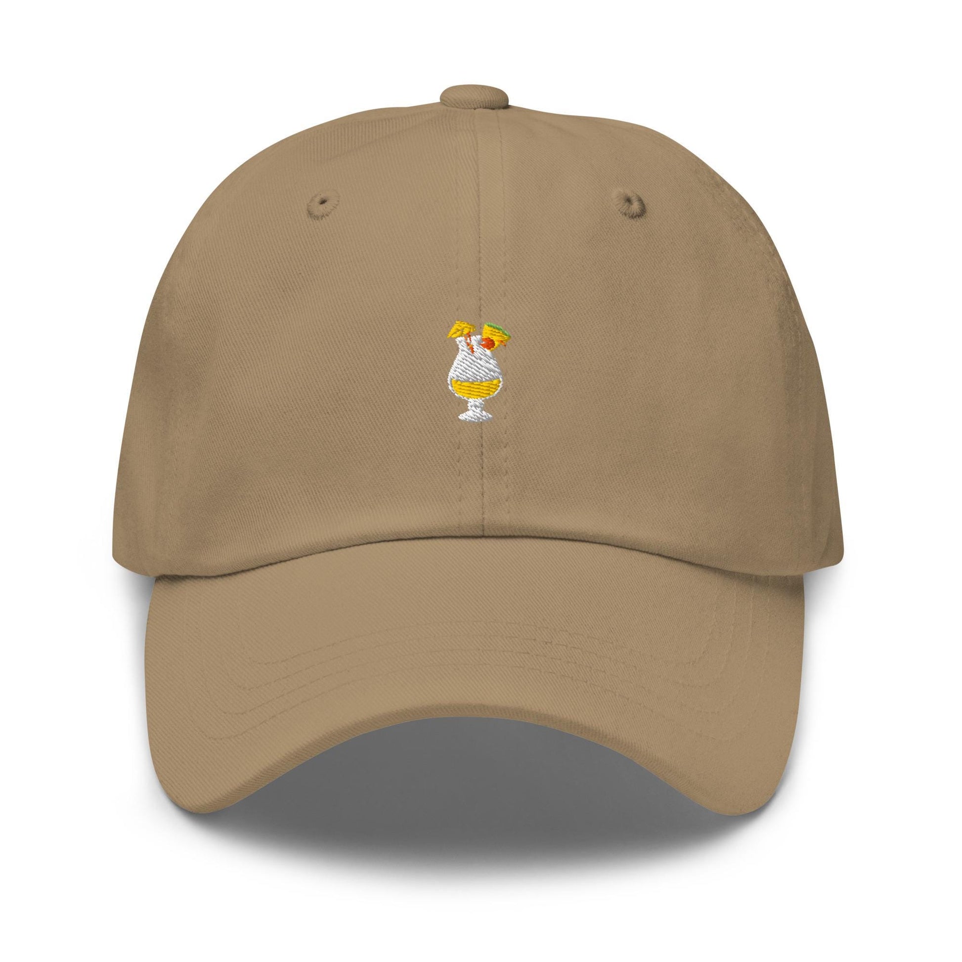 Pina Colada Hat - Embroidered Tropical Drink Cap - Funny Vacationcore Gift - Soft Cocktail Aesthetic