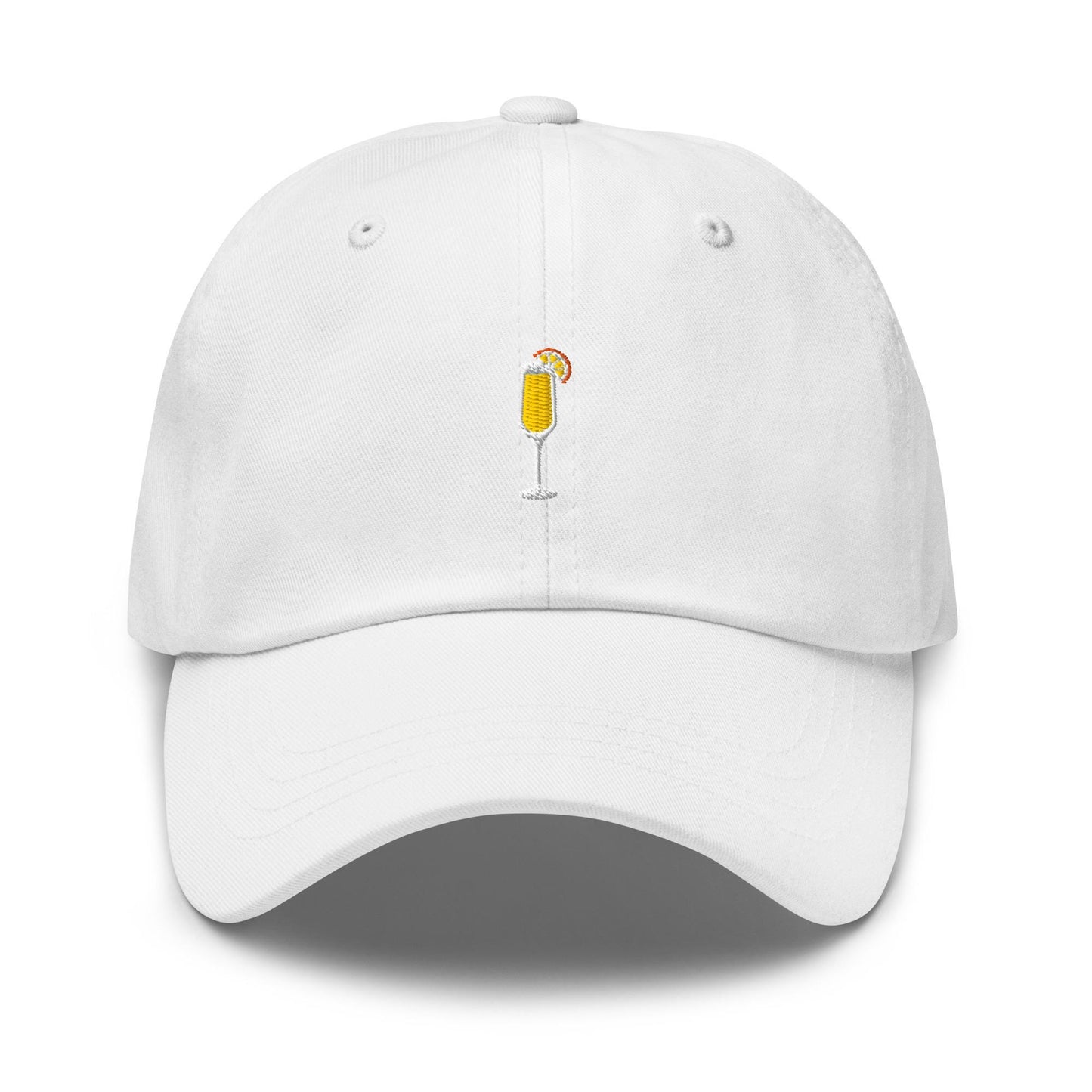 Mimosa Hat - Small Embroidered Brunch Drink Icon - Multiple Color Options - Funny Bachelorette Gift - Aesthetic Cocktail Cap