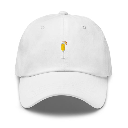 Mimosa Hat - Small Embroidered Brunch Drink Icon - Multiple Color Options - Funny Bachelorette Gift - Aesthetic Cocktail Cap