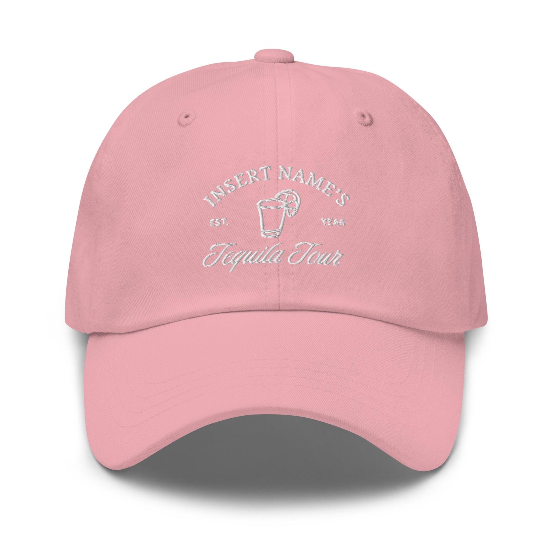 Custom Tequila Tour Hat - Personalized Bachelorette Party Hat - Embroidered Bride Trip Cap with Name and Year