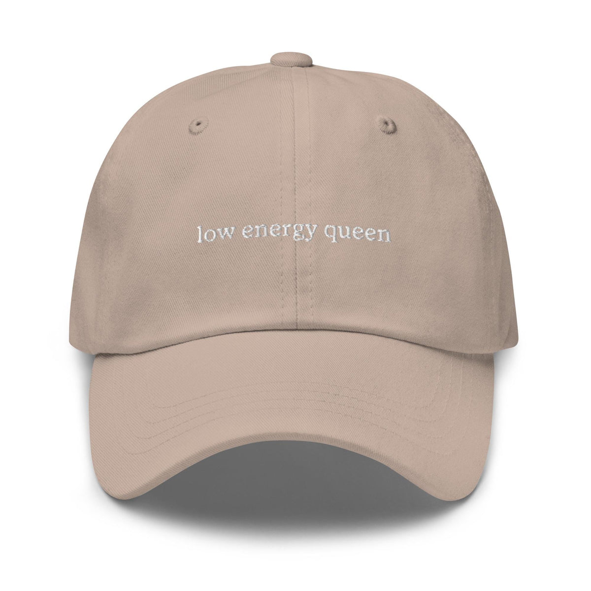 Low Urgency Queen Hat - Embroidered Funny Workcore Gift - Ironic Time Management Cap - Custom Cotton Dad Hat