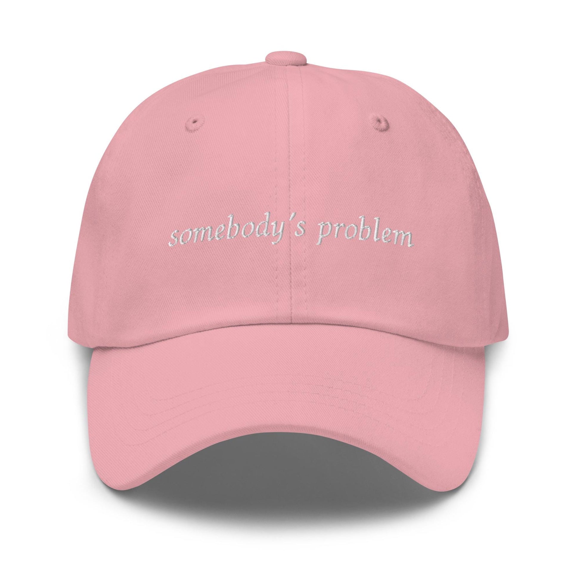 Somebody’s Problem Hat - Embroidered Hot Girl Spiral Cap - Custom Cotton Dad Hat - Funny Flirty Gift