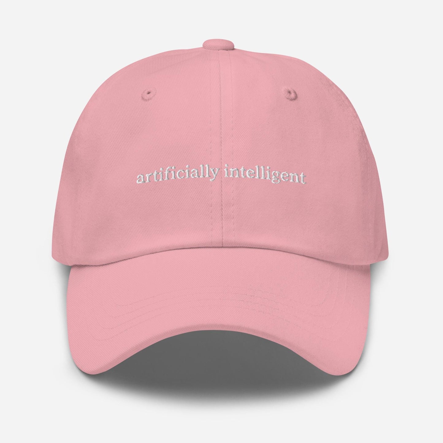 Artificially Intelligent Hat - Embroidered AI Humor Cap - Funny Tech Gift - Cotton Dad Hat - Multiple Colors