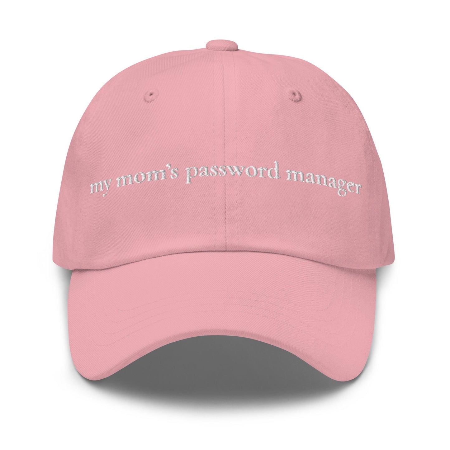 My Mom’s Password Manager Hat – Embroidered Funny Tech Gift – Cotton Dad Hat – Multiple Colors