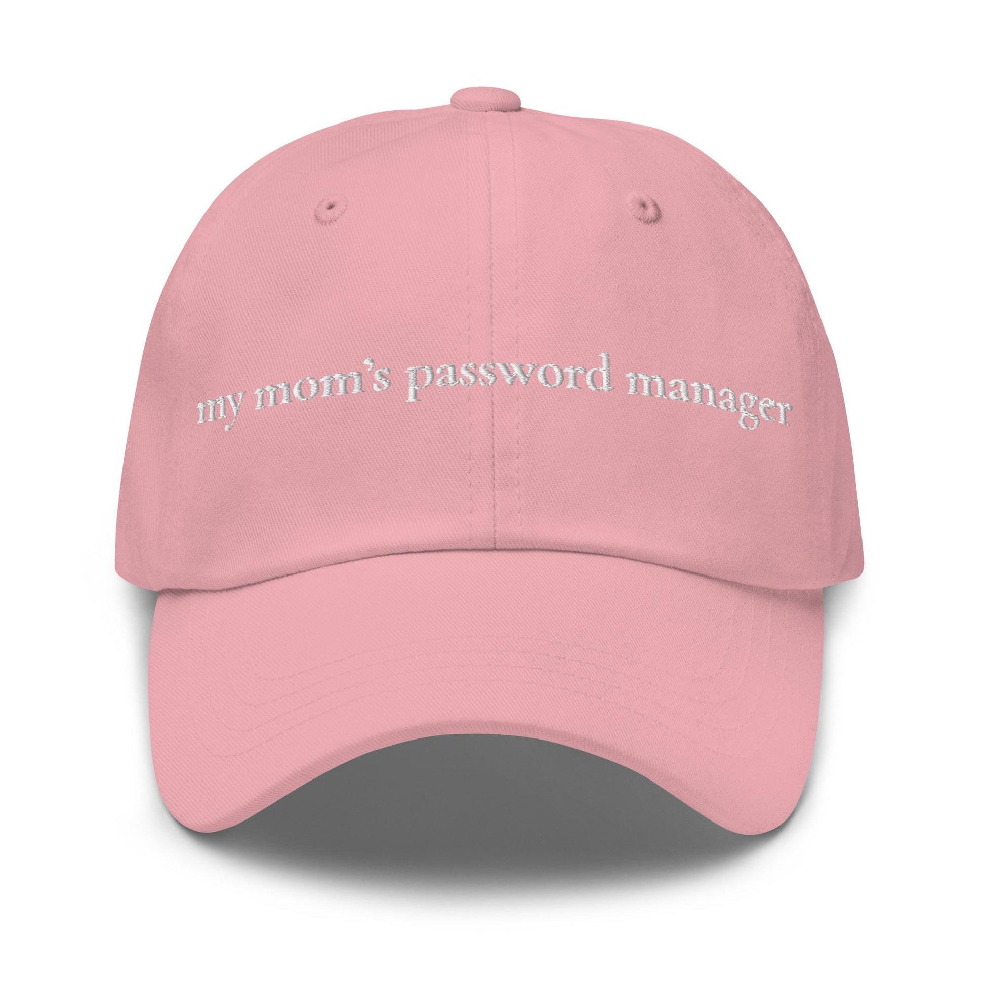My Mom’s Password Manager Hat – Embroidered Funny Tech Gift – Cotton Dad Hat – Multiple Colors