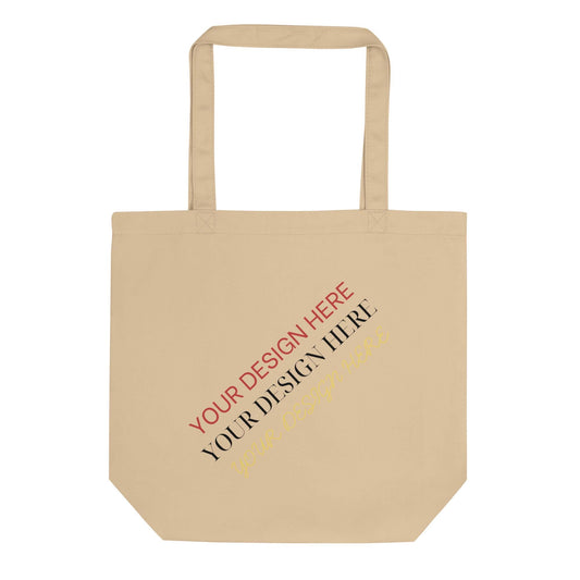 Custom DTG Printed Organic Cotton Tote Bag – Personalized Eco-Friendly Gift – Bridesmaid, Corporate Swag, Teacher