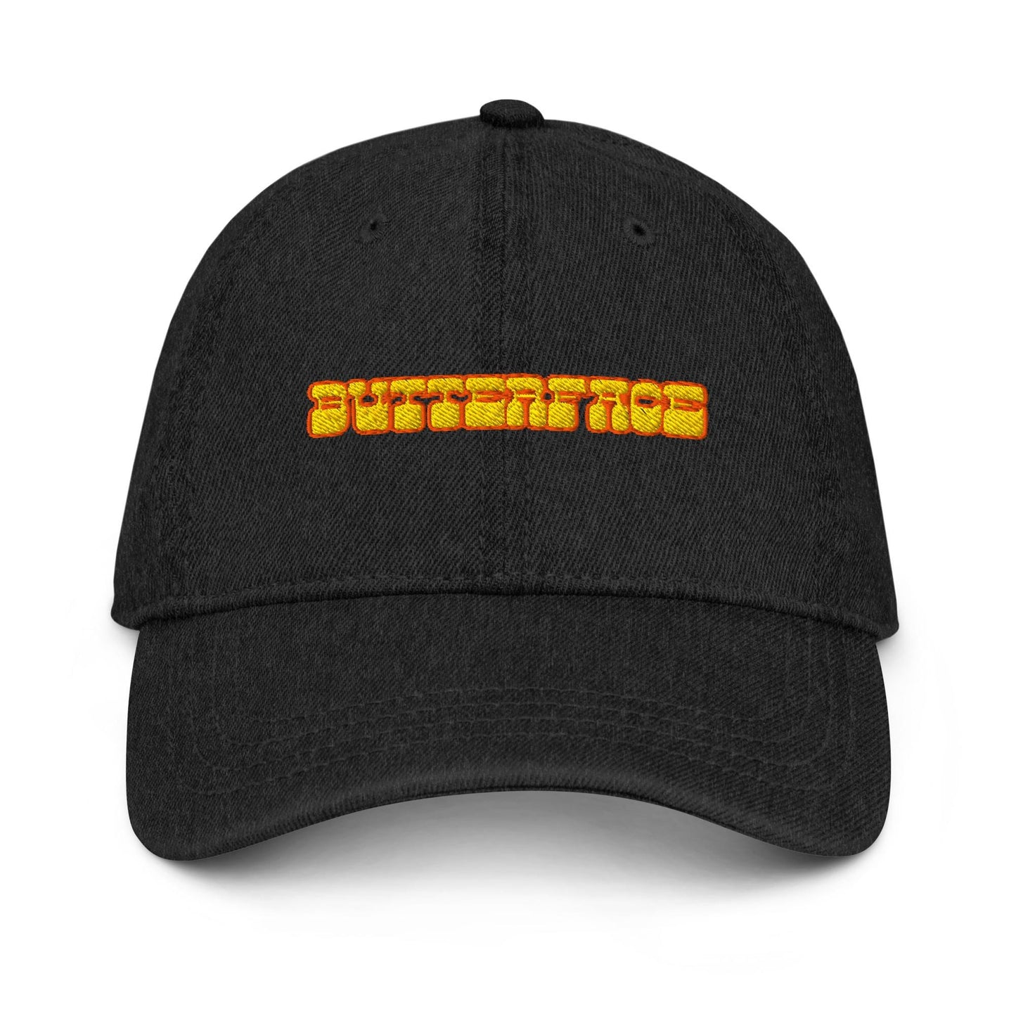 Butterface Dad Hat – Embroidered Bold Serif Hat for Ironic Foodie Girls and Snack Culture Icons