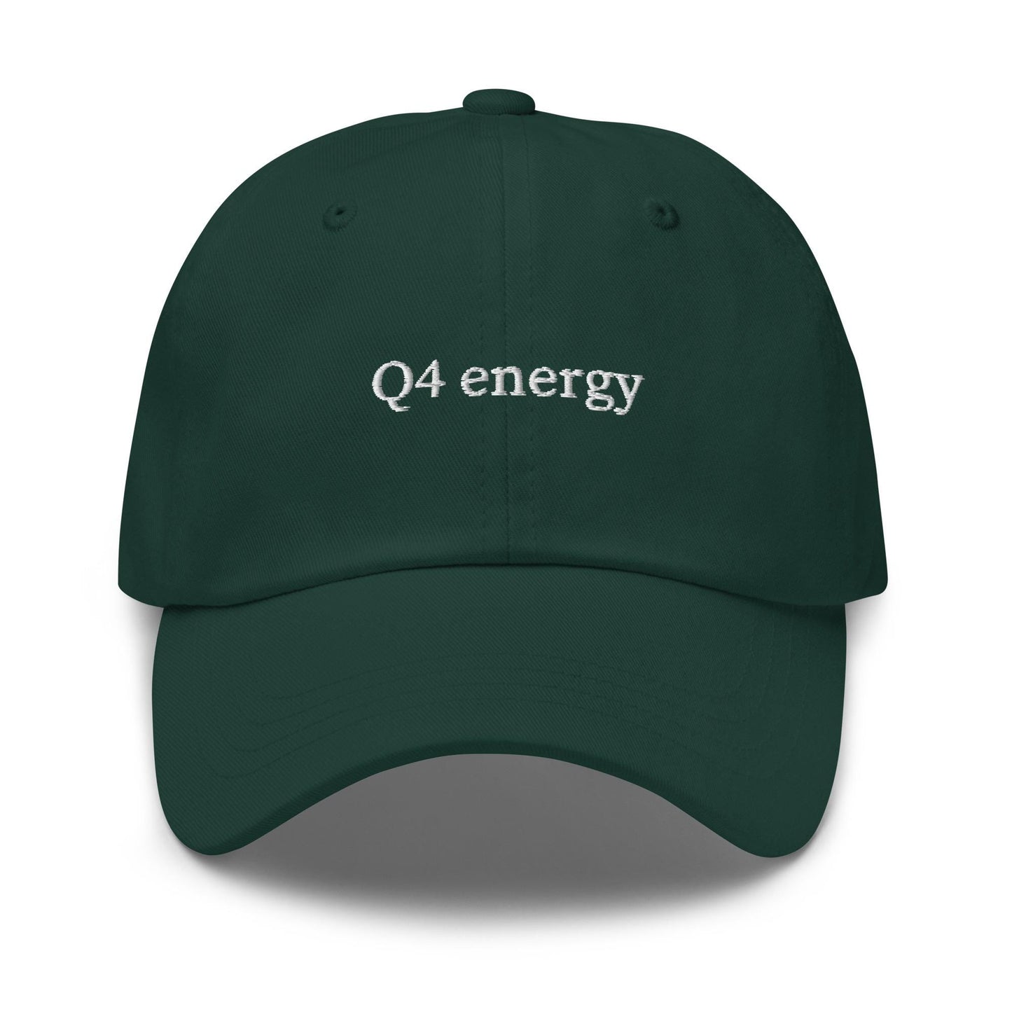 Q4 Energy Dad Hat – Embroidered End-of-Year Chaos Cap for Corporate Warriors