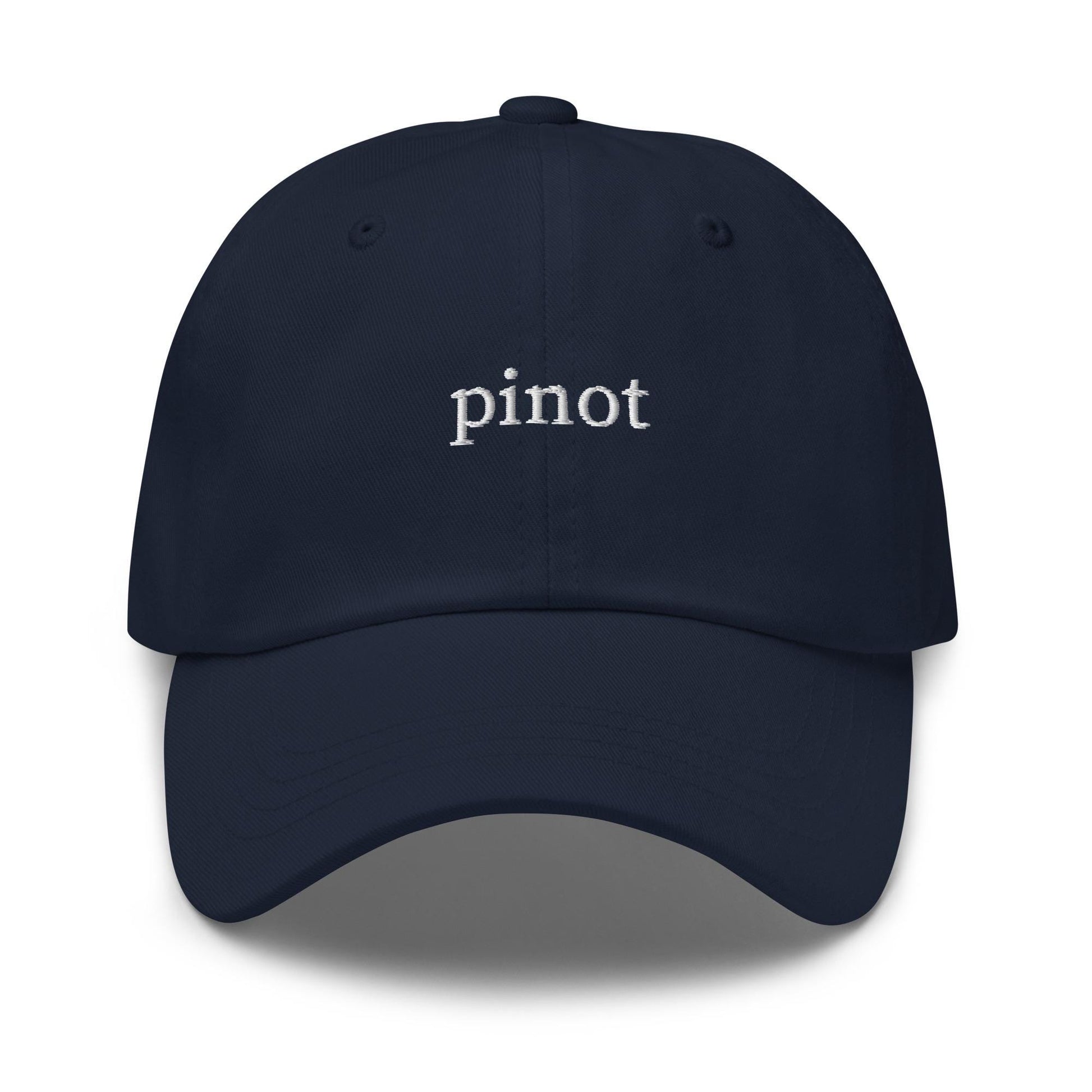 Pinot – Embroidered Minimalist Wine Hat for Red Lovers, Sad Girls & Dry Humor Icons
